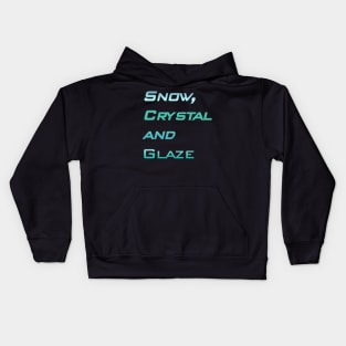 Snow-Crystal and glaze Kids Hoodie